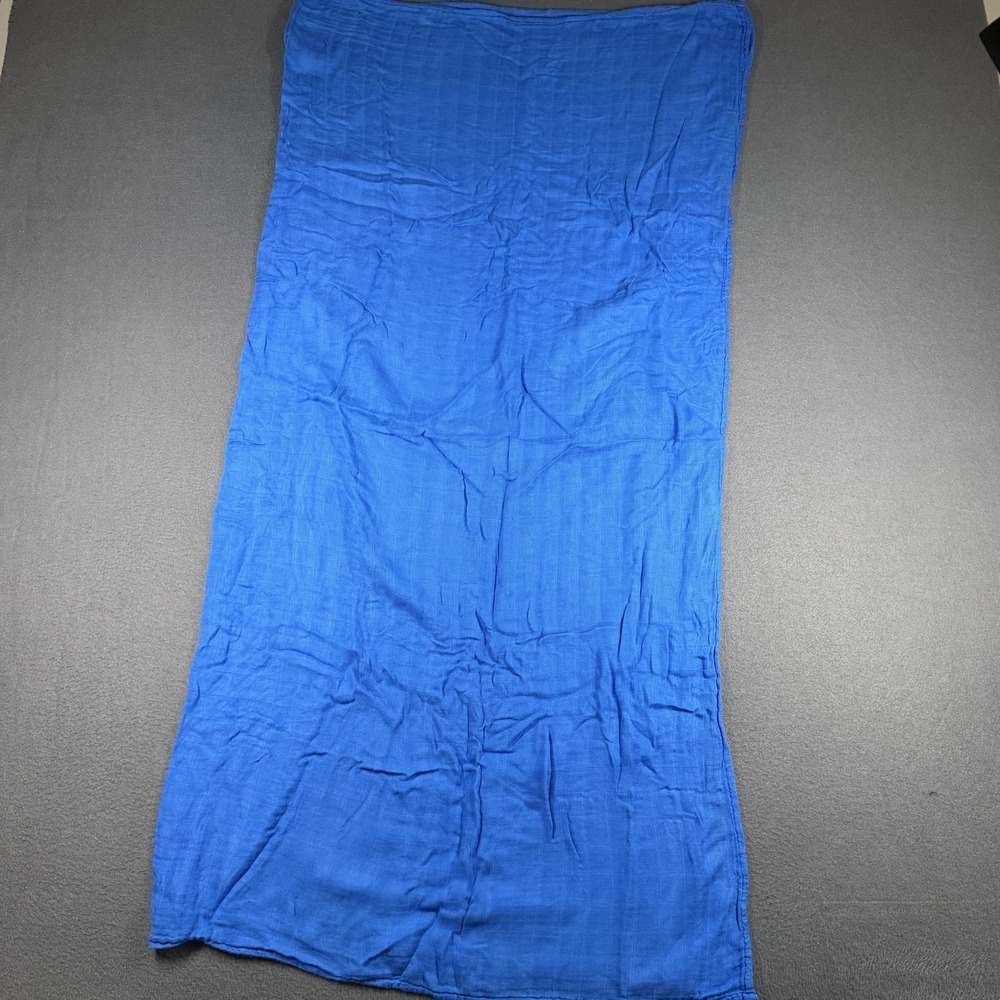 Little Unicorn Blue Bamboo Muslin Swaddle Blanket Baby Boy Breathable Soft Wrap